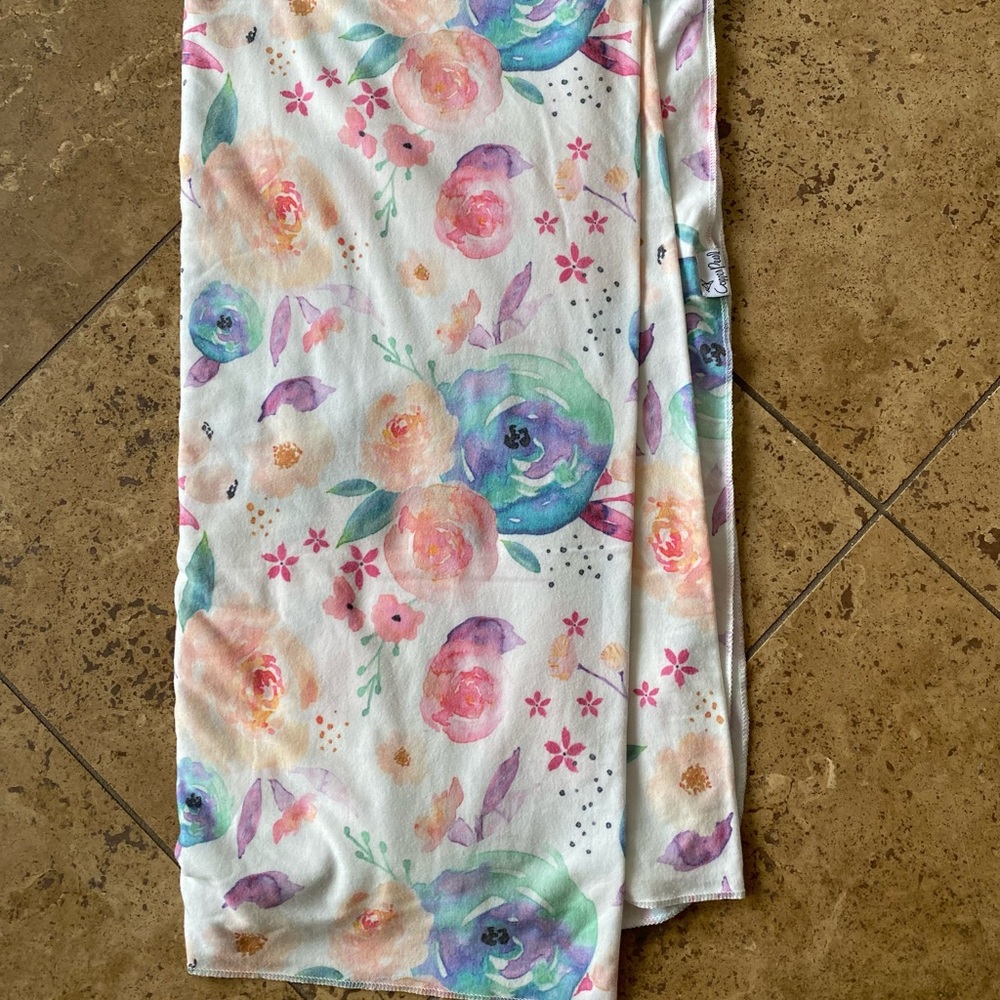 Copper Pearl Swaddle Blanket - Floral Bloom
